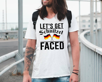 Vivtrek - Oktoberfest Funny Drinking Schnitzel Faced T-shirt