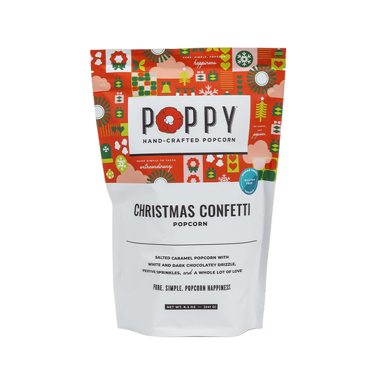 Poppy Hand-Crafted Popcorn - Christmas Confetti Popcorn