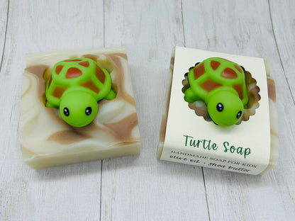 SARATOGA NATURAL BODY CARE LLC - Turtle Handmade Soap Bar for Kids VEGAN COLD PROCESS