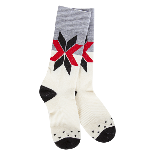World's Softest® Socks - Woods Crew Neutral Fair Isle