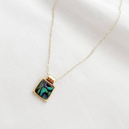 True by Kristy Jewelry - Aloha Abalone Shell Beach Gold Filled Necklace
