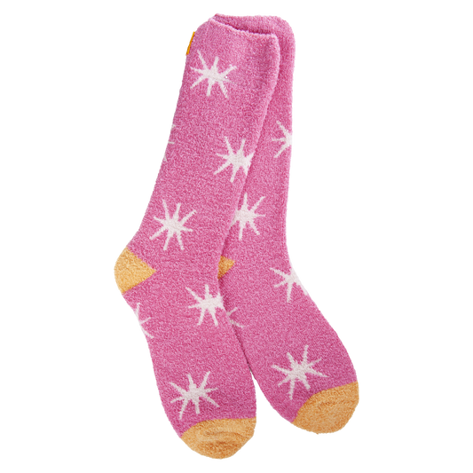World's Softest® Socks - Cozy Cali Starburst Azalea