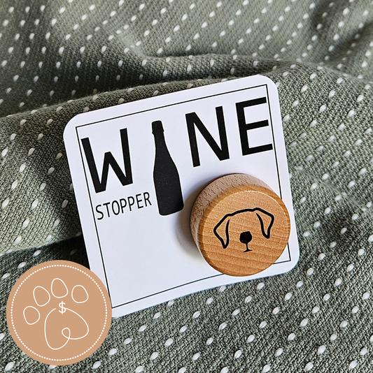 Lou Golden Designs - Paws & Pour Wine Stopper