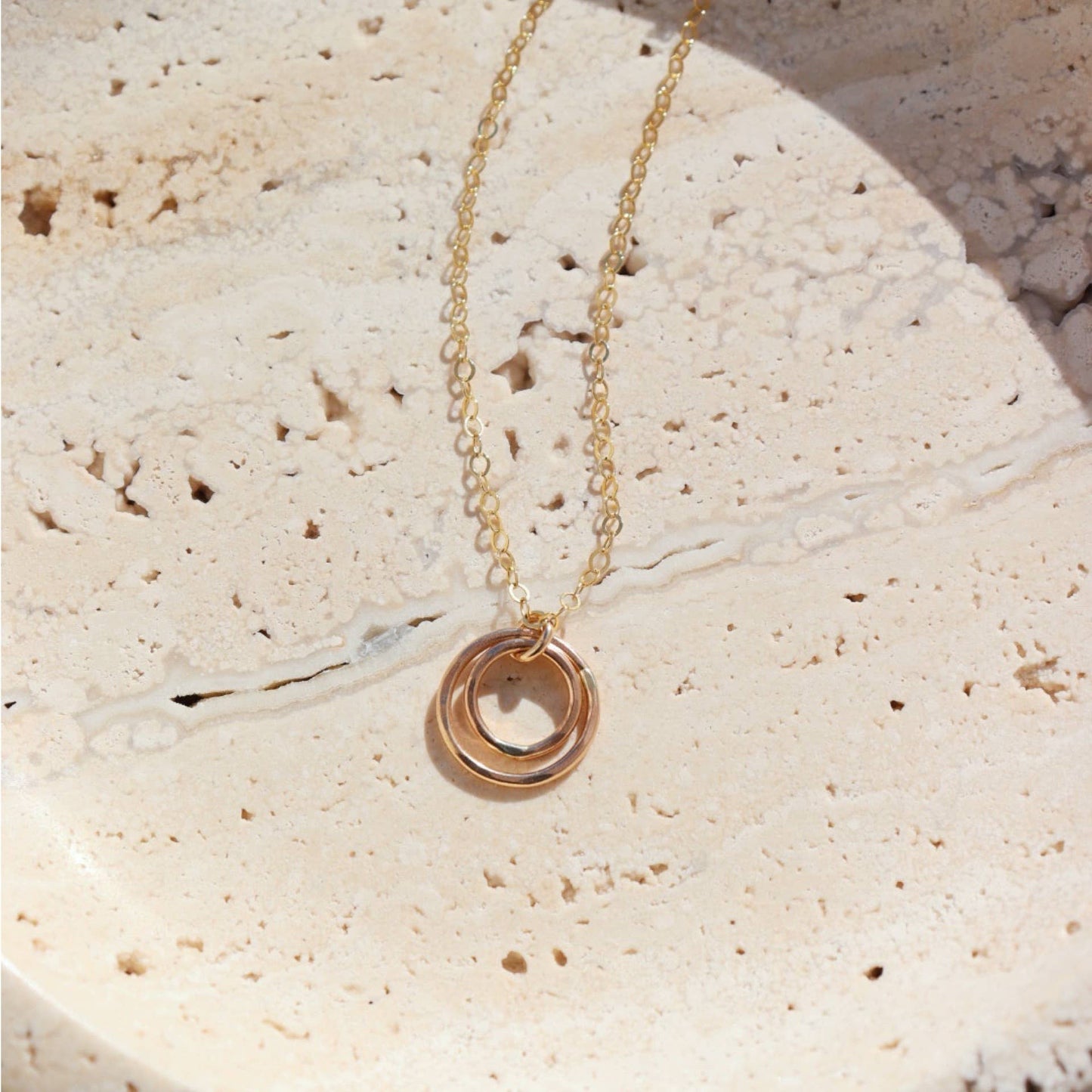 Token Jewelry - Eclipse Necklace in 14k Gold Fill or Sterling Silver 
