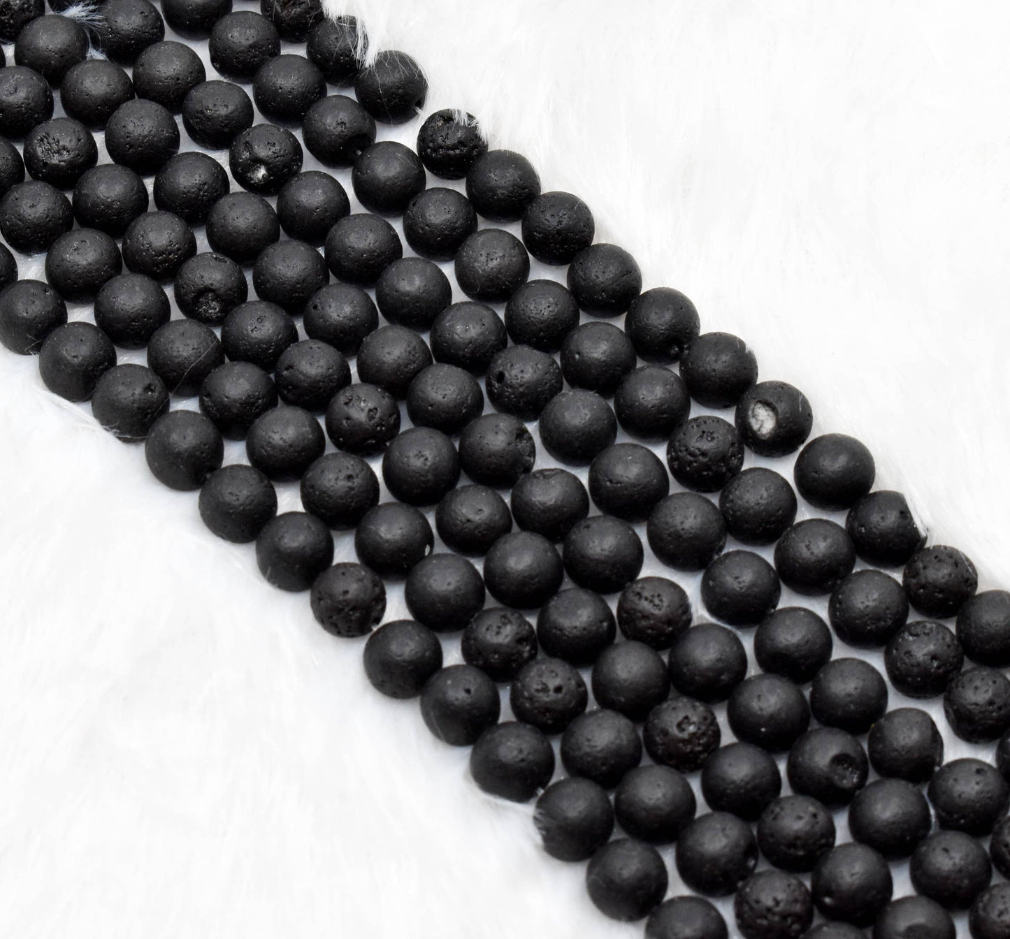 Soothing Crystals - Lava Round Beads,4,6,8,10,12mm Project For Crystal Beads