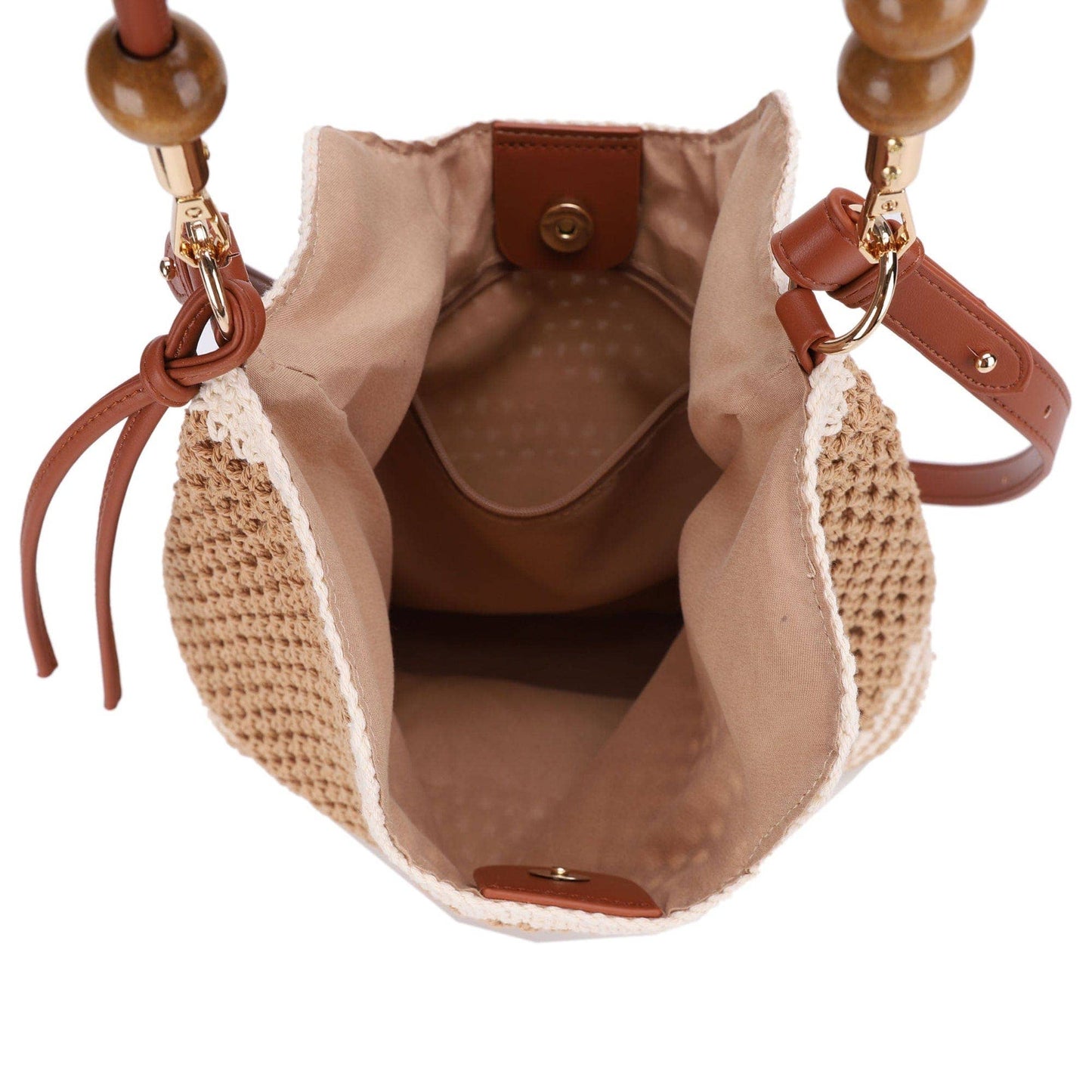 MiMi Wholesale - EJ60388 Elia Crochet Crossbody/Tote Bag