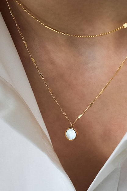 MA213 Mia Accessories - 18K Gold Plated Waterproof Stainless Steel Chain Necklace - 7237