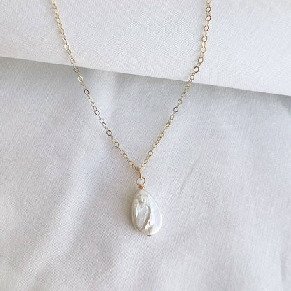 True by Kristy Jewelry - Cora Freshwater Pearl Necklace Gold Filled
