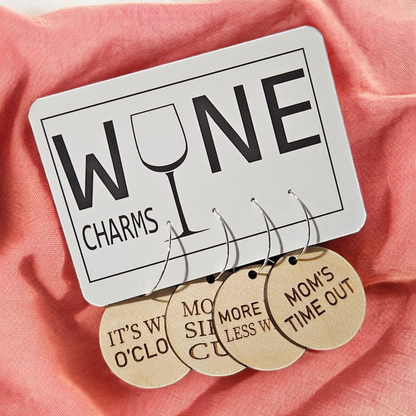 Lou Golden Designs - Mom Wine Charms