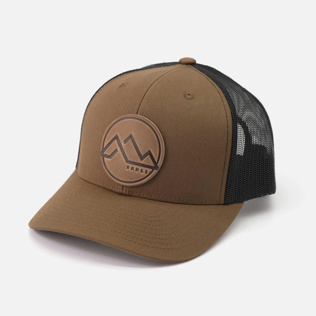 Range Leather Co. - Range Mountain Hat | Leather Patch Trucker Hat