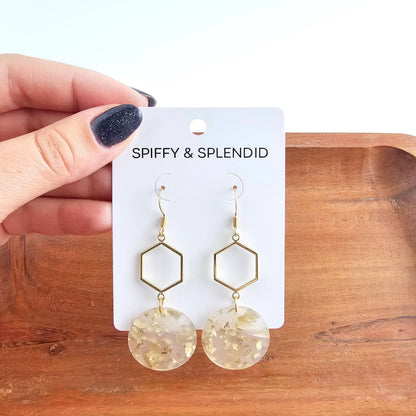 Spiffy & Splendid - Layla Earrings - Gold Flake // Gift
