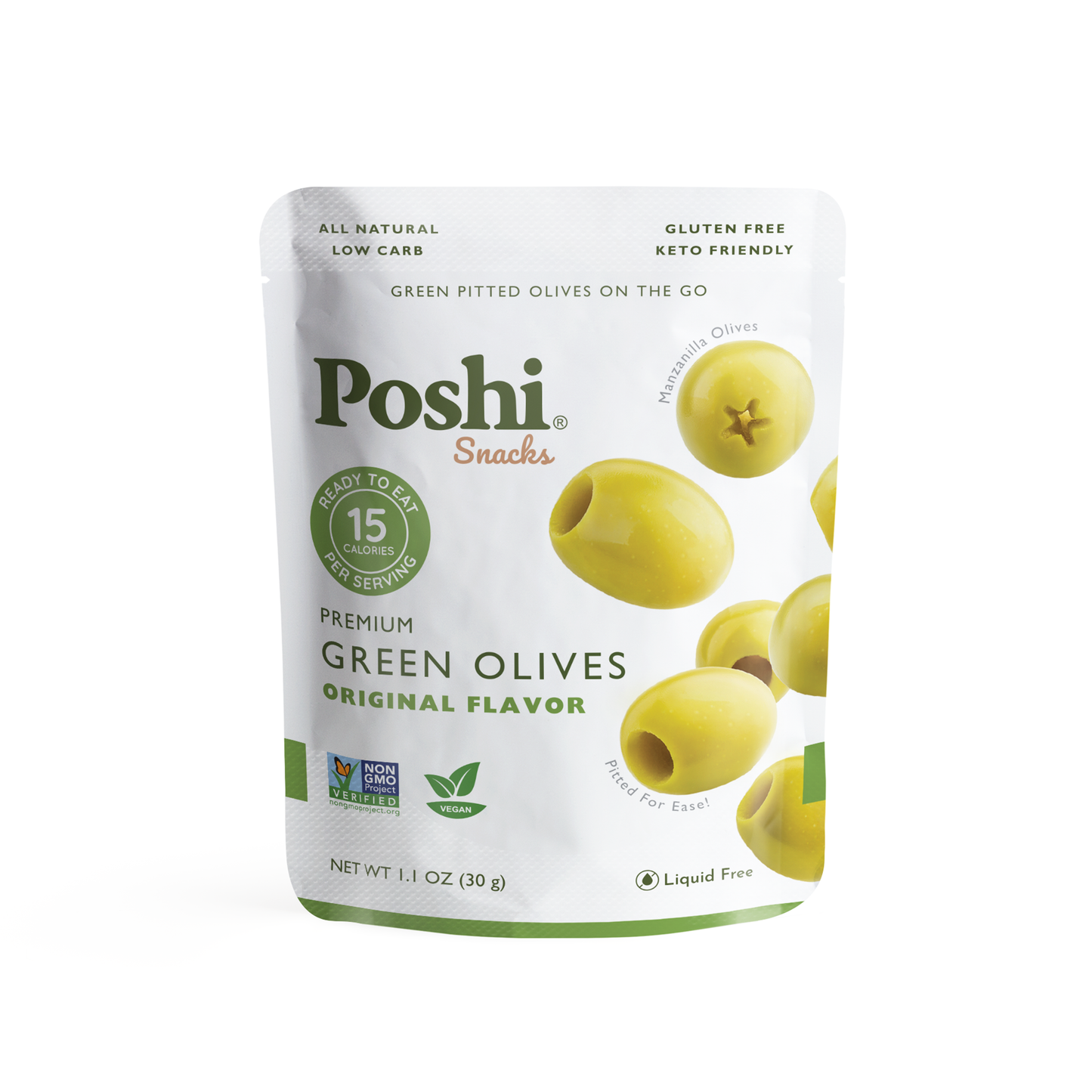 POSHI - Poshi Olives - Premium Green Olives 1.1oz/10