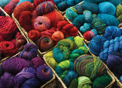 Outset Games and Cobble Hill Puzzles - Plenty of Yarn 1000pc puzzle
