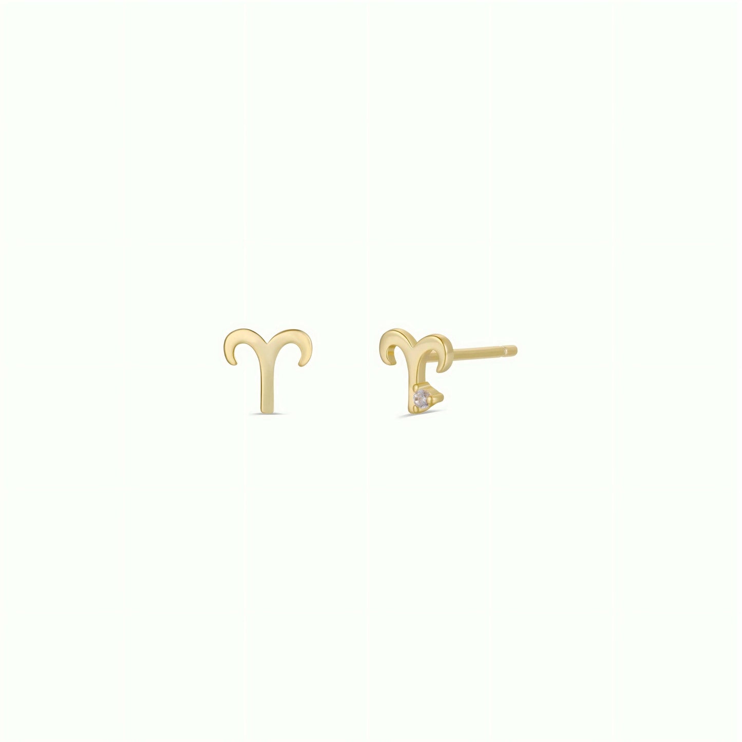 JaxKelly - Zodiac Gold Earrings - Aries