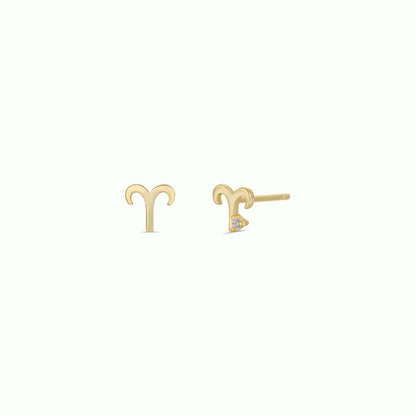 JaxKelly - Zodiac Gold Earrings - Aries