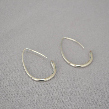 Dipped Shop - Trendy Geometric Teardrop Hoop Earrings DP25E711
