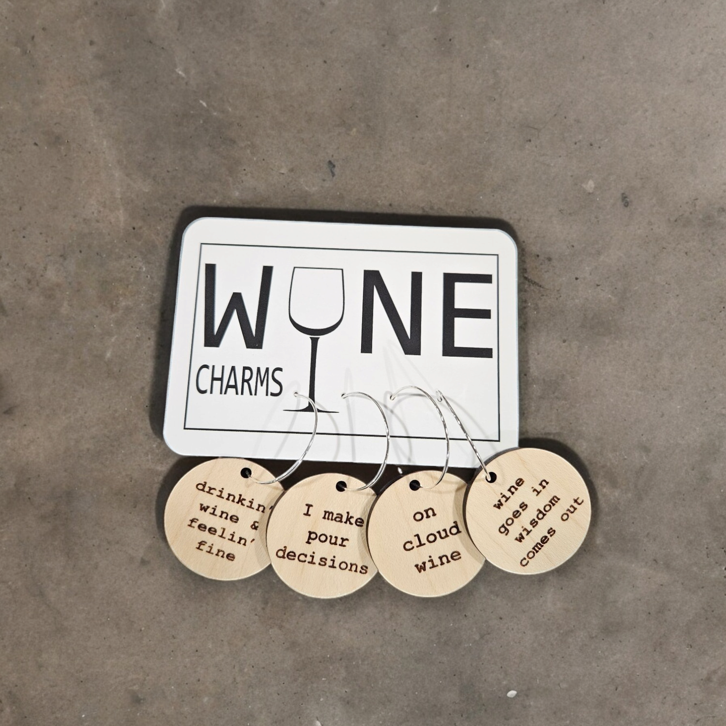 Lou Golden Designs - Pour Decisions Wine Glass Charms