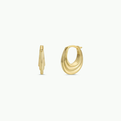 JaxKelly - Gold Hoop - Triple Arch - Earrings