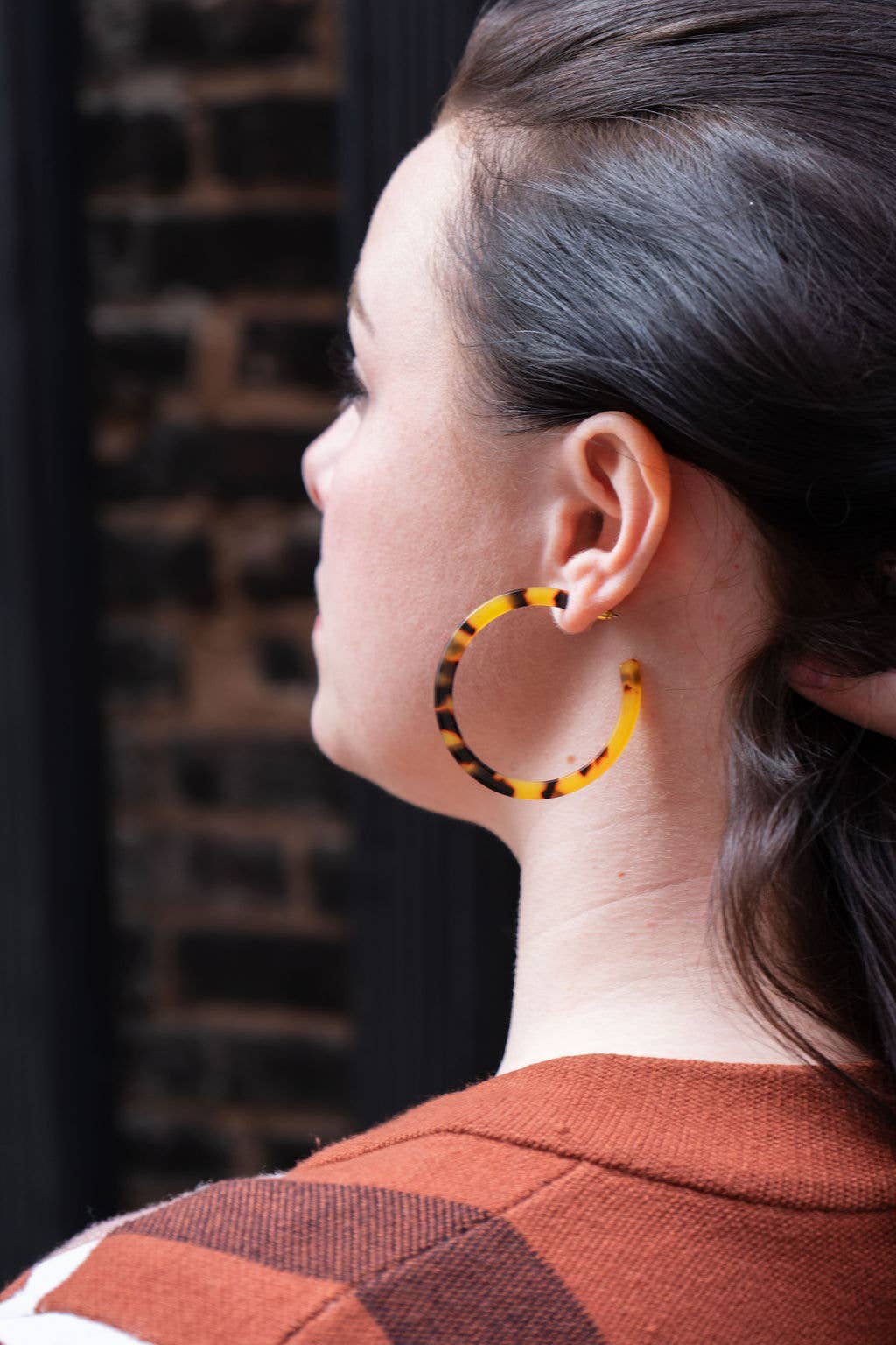 Spiffy & Splendid - Cameron Hoops - Tortoise // Earrings, Jewelry