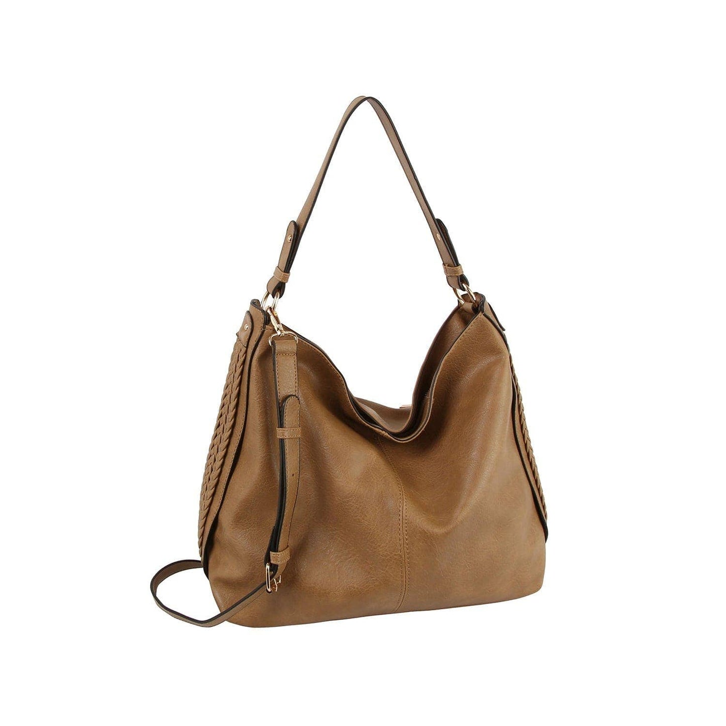 MiMi Wholesale - LH113Z Braided Side Detail Hobo Bag