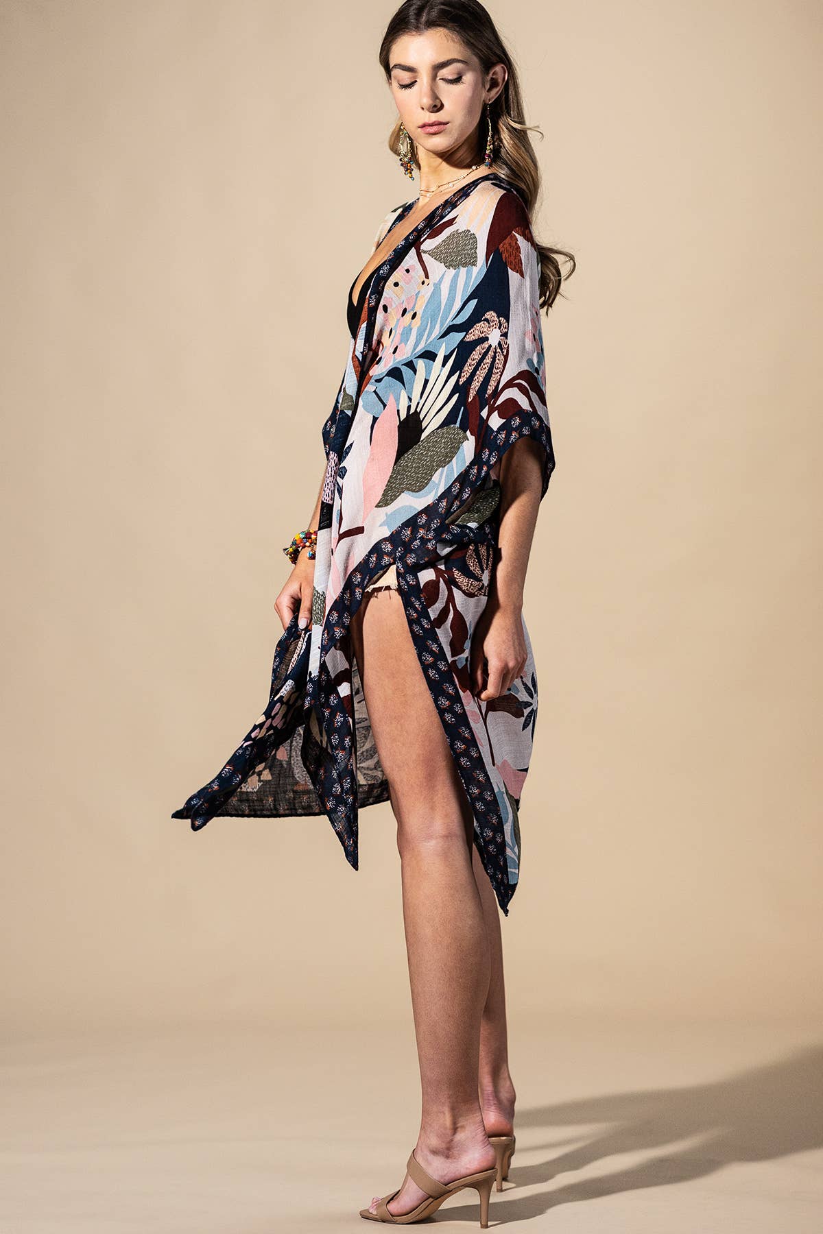 Urbanista - Botanical Floral Viscose Kimono