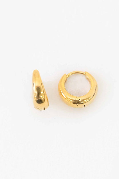 Lovoda - Minimal 14mm Hoop Earrings | Gold