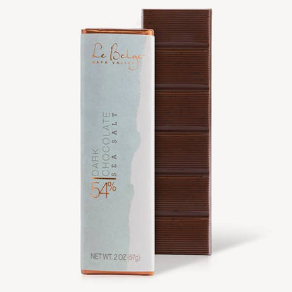 Le Belge Chocolatier, Inc - Sea Salt 54% Dark Chocolate Bar