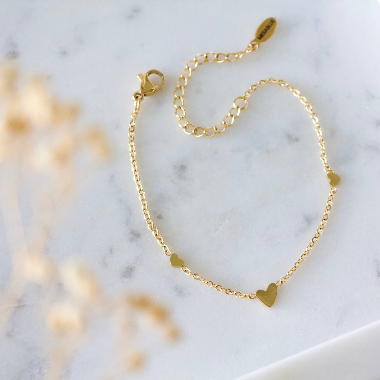 Mesa Blue - Triple Heart Bracelet - Waterproof