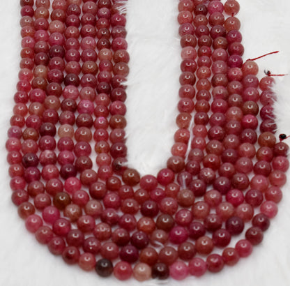 Soothing Crystals - Strawberry Quartz Round Beads, 6mm, 8mm,10mm Bead For Strand