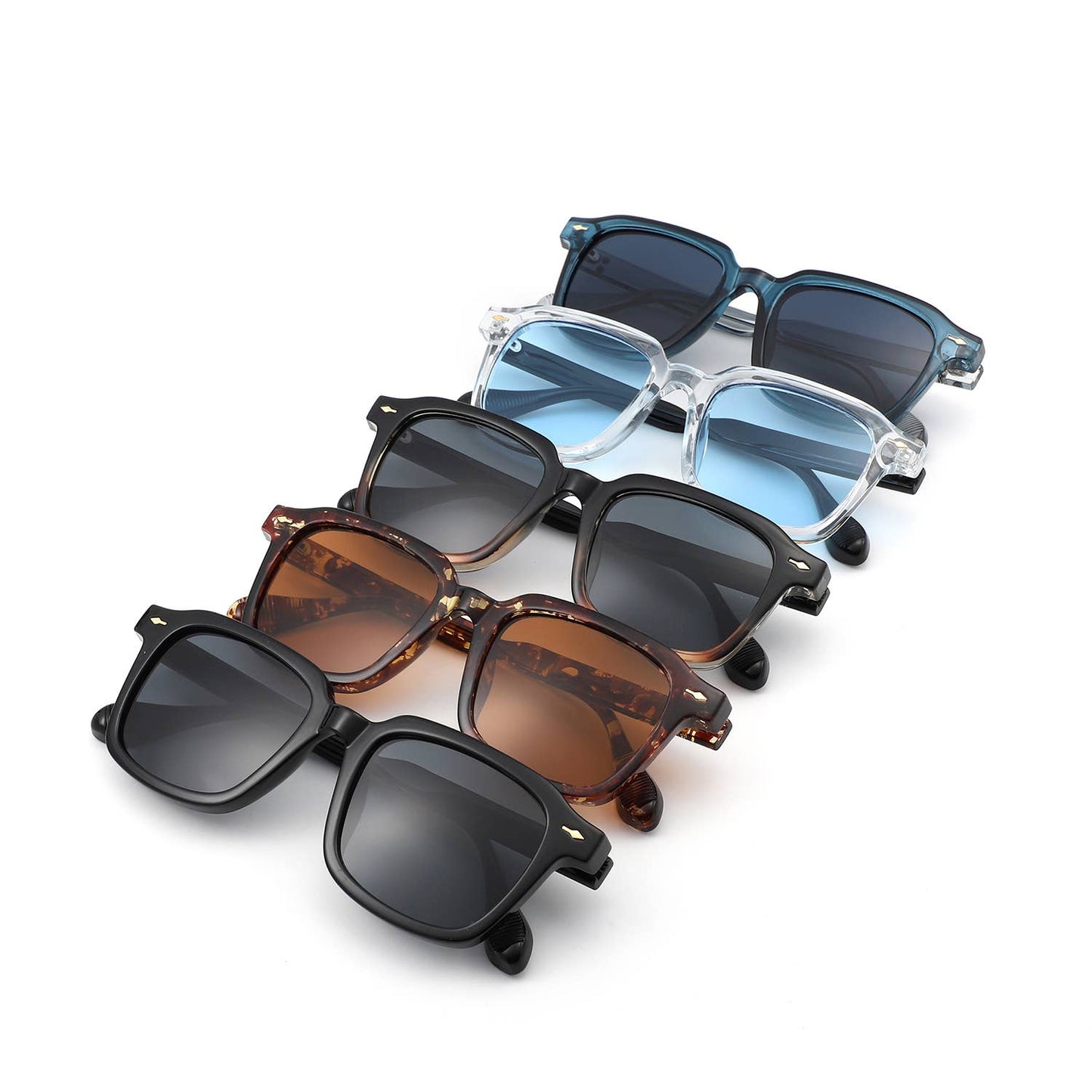 Cramilo Eyewear - Classic Retro Square Fashion Modern Sunglasses