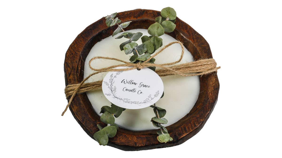WGC104 Willow Grace Candle Co - Mini Round Dough Candle