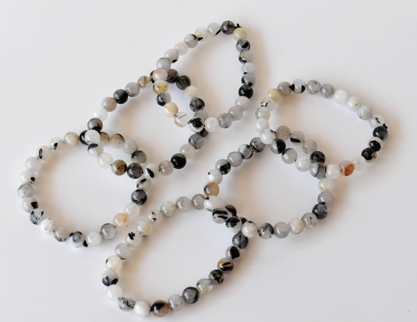 Soothing Crystals - Black Rutile Bracelet (Trauma and Depression)