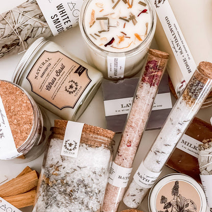 NP106 Nectar Republic - Lavender Chamomile Bath Soak Tube | salts gift spa therapy