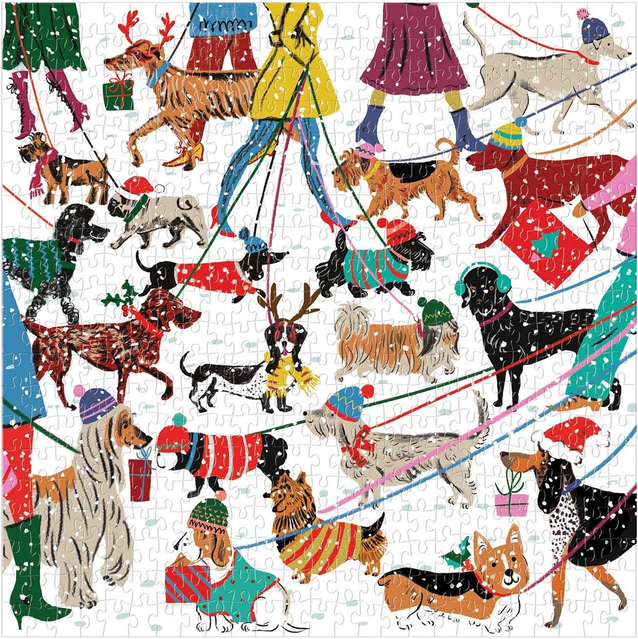 Chronicle Books - Winter Dogs 500 Piece Puzzle