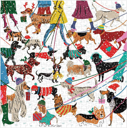 Chronicle Books - Winter Dogs 500 Piece Puzzle