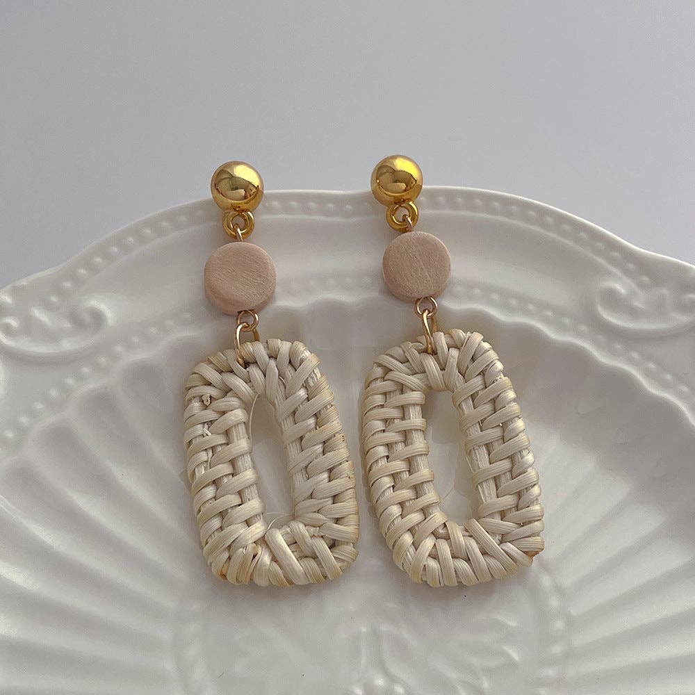 Dipped Shop - Vintage Geometrical Vacation Drop Earrings DPJE1715