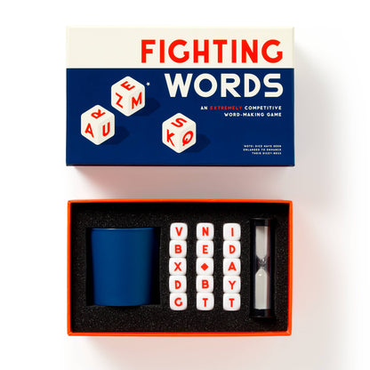 Chronicle Books - Brass Monkey Fighting Words Dice Game