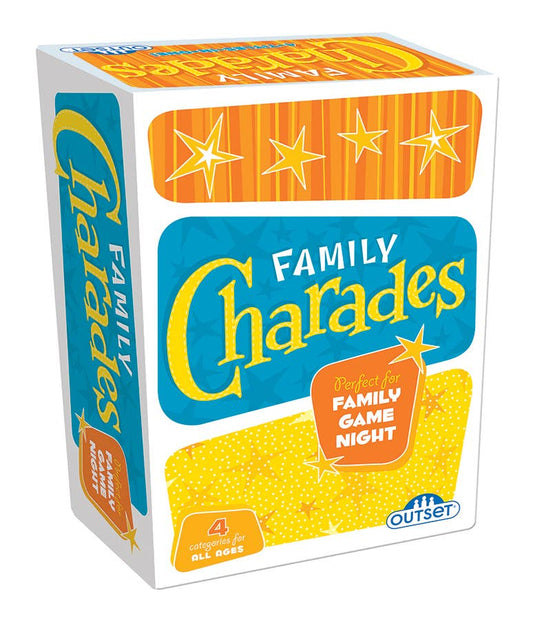 Outset Games and Cobble Hill Puzzles - Family Charades Retro Design - Perfect for Family Game Night