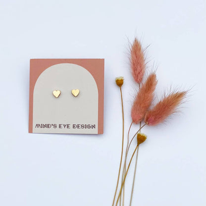 Mind's Eye Design - Tiny Heart Studs