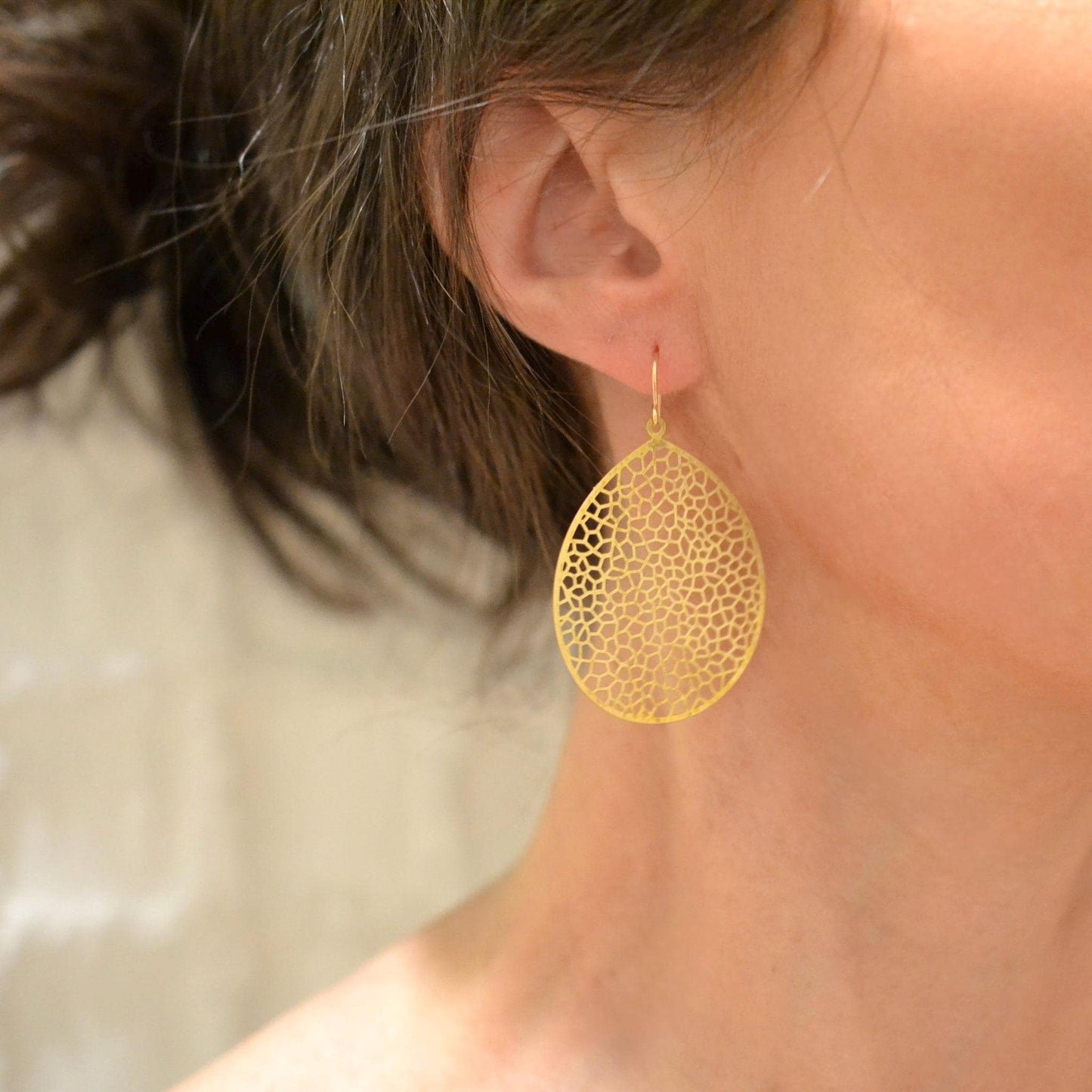 Solid Brass Earrings