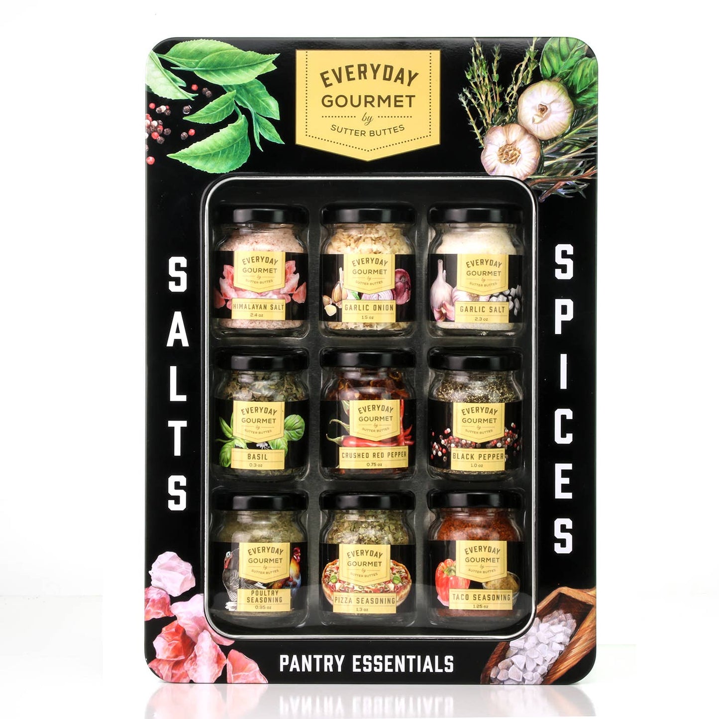 Sutter Buttes - Pantry Essentials Gift Tin – Gourmet Spices & Seasonings