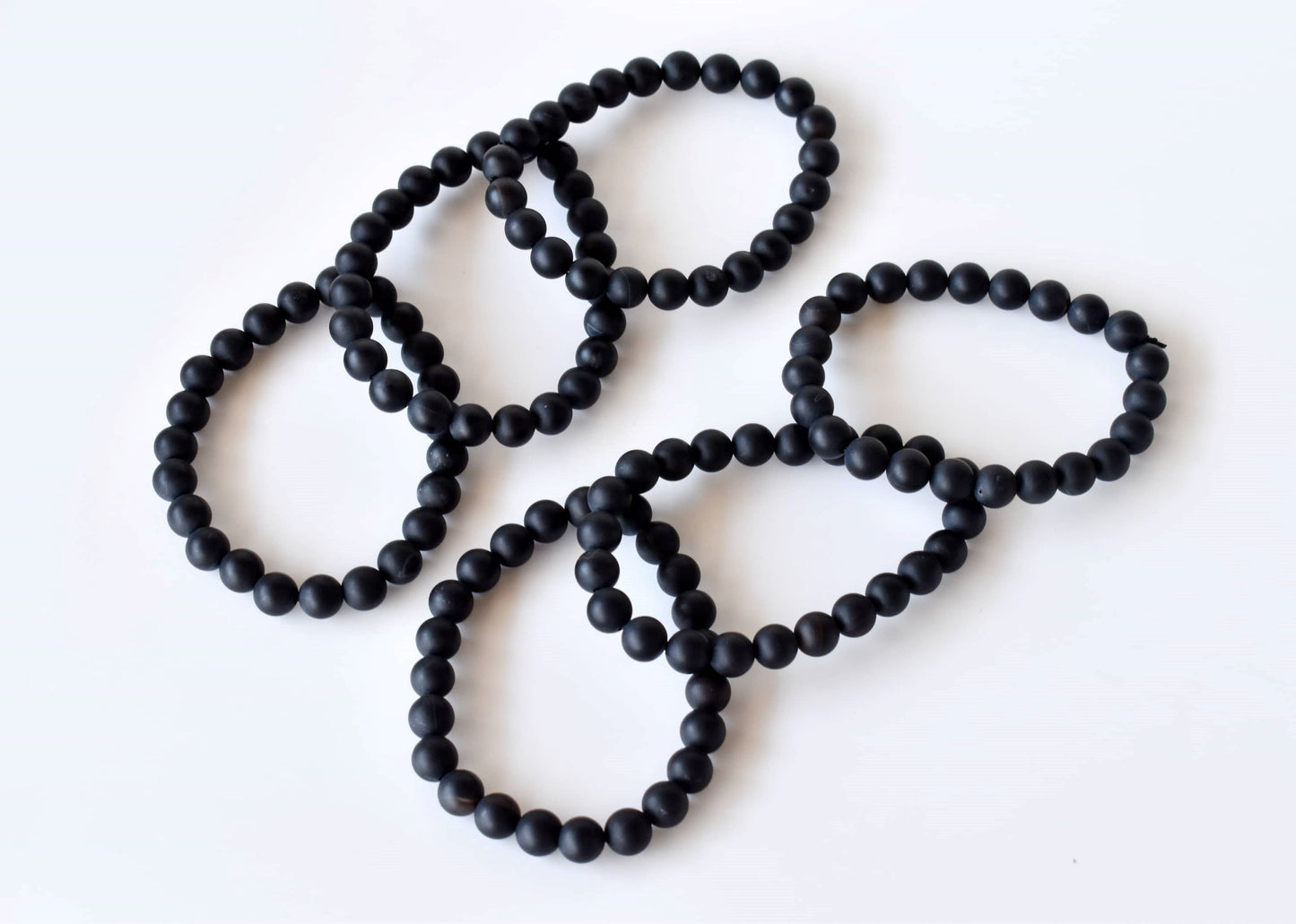 Soothing Crystals - Matt Black Onyx Bracelet (Focus and Growth)