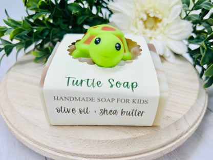 SARATOGA NATURAL BODY CARE LLC - Turtle Handmade Soap Bar for Kids VEGAN COLD PROCESS