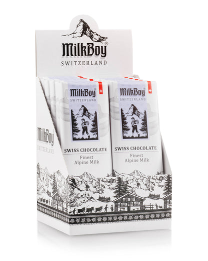 Milkboy Swiss Chocolates - Alpine Milk Chocolate Snack Size Bars 1.4oz