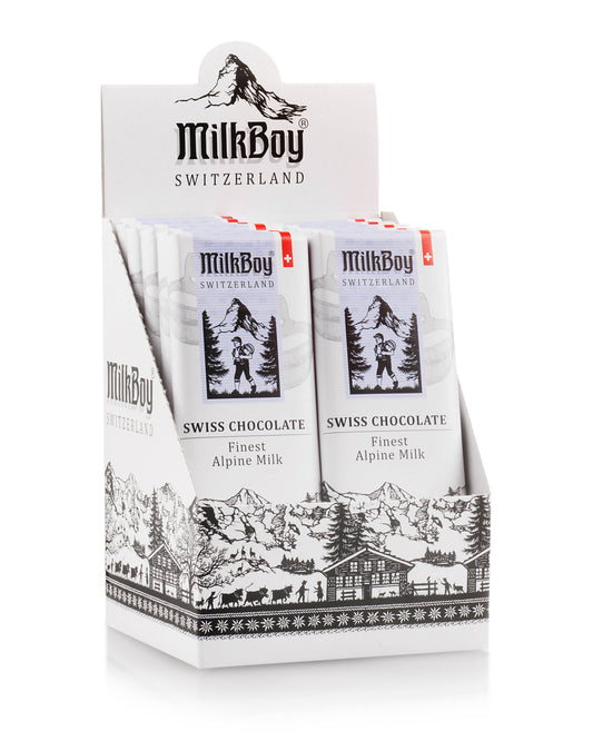 Milkboy Swiss Chocolates - Alpine Milk Chocolate Snack Size Bars 1.4oz