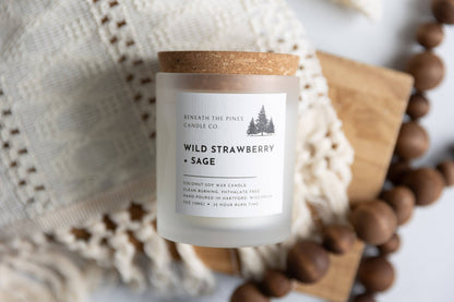 Beneath The Pines Candle Co. - Wild Strawberry + Sage