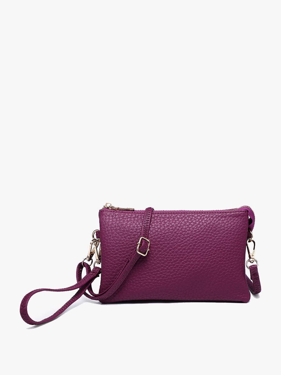 Jen & Co. - Riley Monogrammable 3 Compartment Crossbody/Wristlet | M013