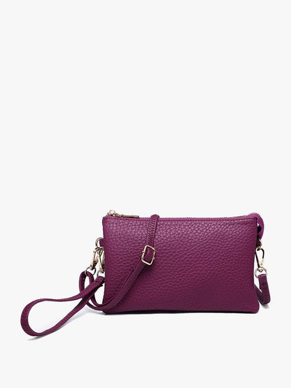 Jen & Co. - Riley Monogrammable 3 Compartment Crossbody/Wristlet | M013