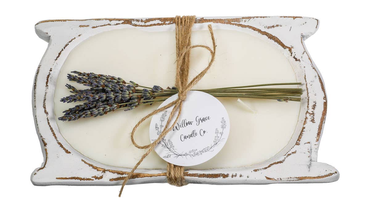 WGC102 Willow Grace Candle Co - Handled Petite Dough Candle