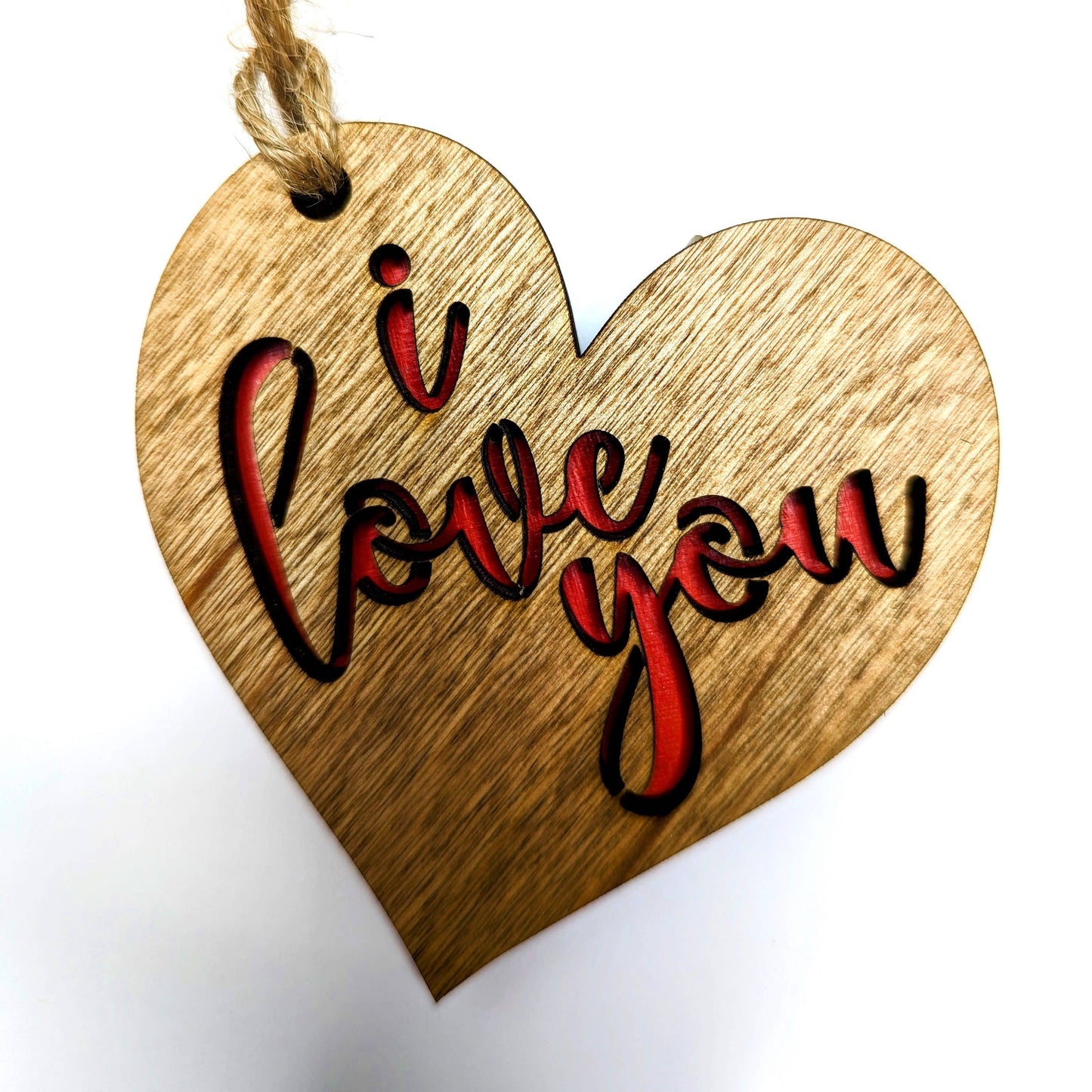 The Little Ornament Shop - I Love You Heart Christmas Ornament